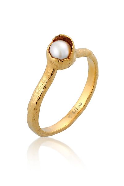 HAZE & GLORY Ring Hg - Ring Damen aus 925 Sterling Silber, Schmuck Damen, Silberring, mit Süßwasser