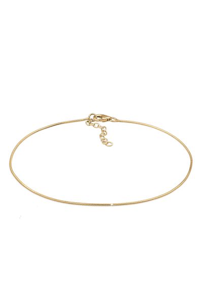 ELLI Fußschmuck Schlangenkette Strand Zeitlos Basic 925 Silber