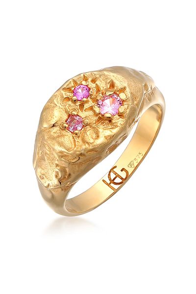 HAZE & GLORY Ring Hg - Ring Damen aus 375 Gelbgold, Schmuck Damen, Goldring, mit Saphir, Vi