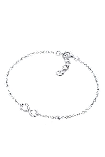 ELLI Infinity Basic-Armband – 0,015 ct Diamant, 925er Silber