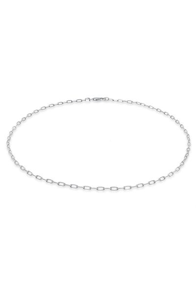 ELLI Halskette Choker Gliederkette Oval Trend 925 Silber