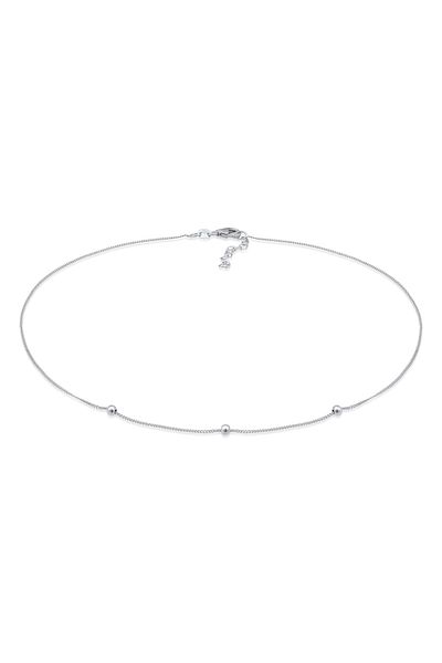 ELLI Halskette Choker Silberbeads Kugelkette Verspielt 925 Silber