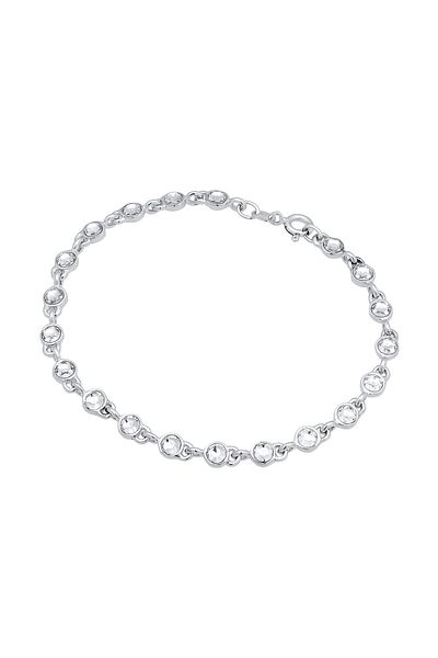 ELLI Kristalle Modern Classic 925 Silber Armband - Tenisový náramek