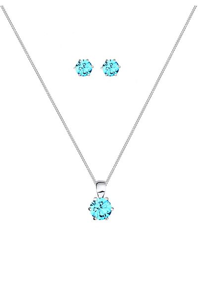 ELLI Schmuckset Basic Kristal Silber