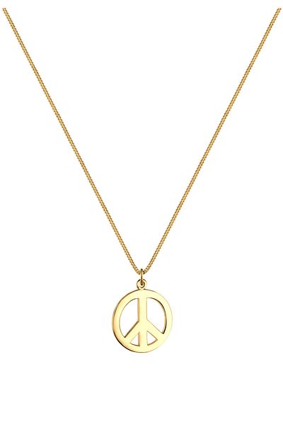 ELLI Halskette Damen Peace Zeichen Boho aus 925 Sterling Silber