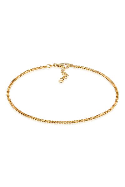 ELLI Fußschmuck Panzerkette Basic Zeitlos 925 Silber