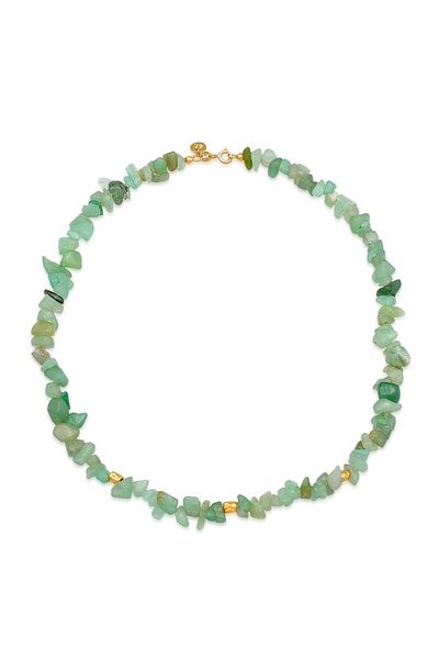 ELLI Halskette Aventurin Choker 925 Silber vergoldet