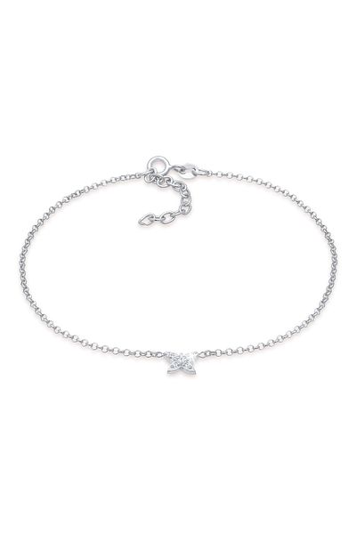 ELLI Fußschmuck Kinder Schmetterling Zirkonia Hübsch 925 Silber