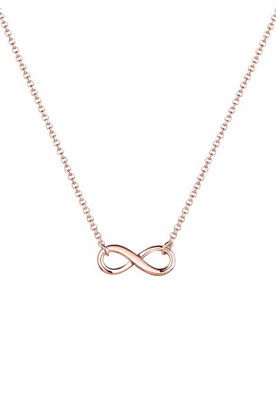 ELLI Halskette Halskette Choker Infinity Symbol Unendlichkeit 925 Silber