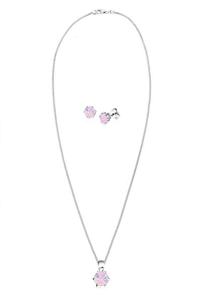 ELLI Schmuckset Basic Kristalle Silber