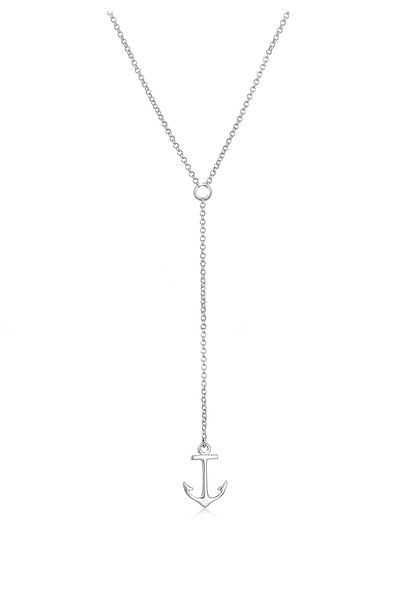 ELLI Halskette Y-Kette Anker Meer Strand Kombinierbar 925 Silber