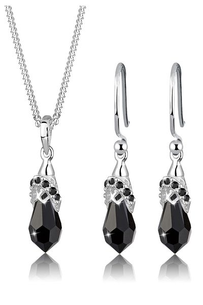ELLI Schmuckset Kristal 925 Ayar Gümüş