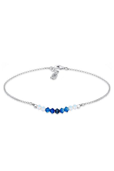 ELLI Fußschmuck Kugel Strand Meer Kristalle 925 Gümüş
