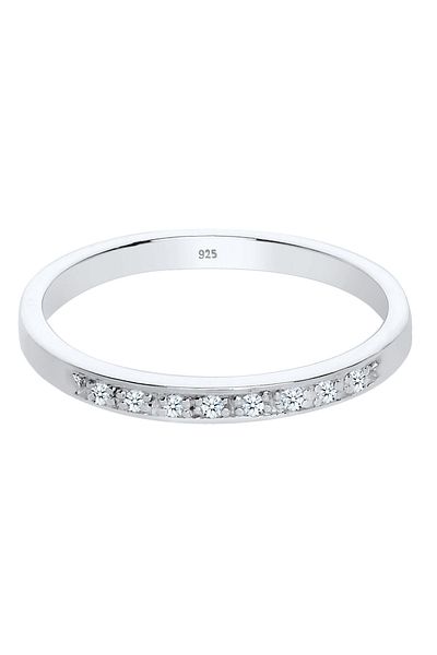 ELLI Stříbrný prsten 925 - Aufsteckring Funkelnd Diamant (0,04 ct)