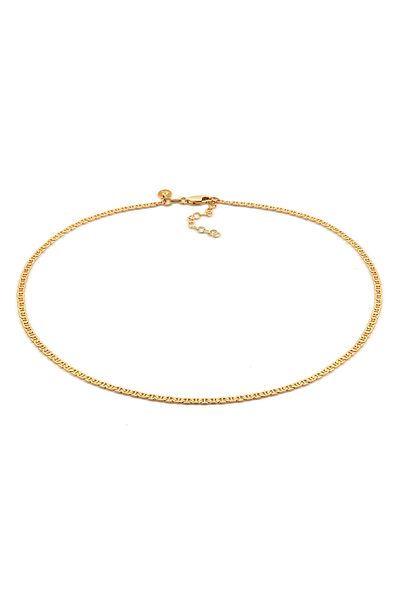 ELLI Halskette Choker Stäbchen-Panzerkette Basic 925 Silber
