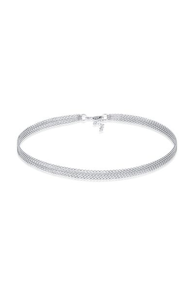 ELLI Halskette Choker 5-lagig Gliederung Modern 925 Silber