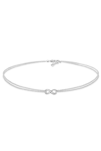ELLI Halskette Infinity Choker Jedinečné Erbskette 925 stříbro