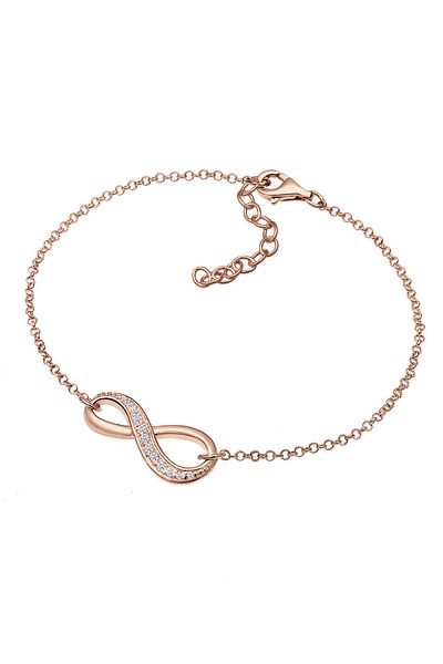ELLI Damen-Eternity-Symbol-Armband aus 925er-Sterlingsilber mit Zirkoniumkristall