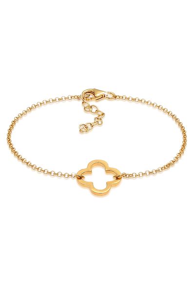 ELLI Armband Frau Kleeblatt Cut-out Talisman In 925 Sterling Silber