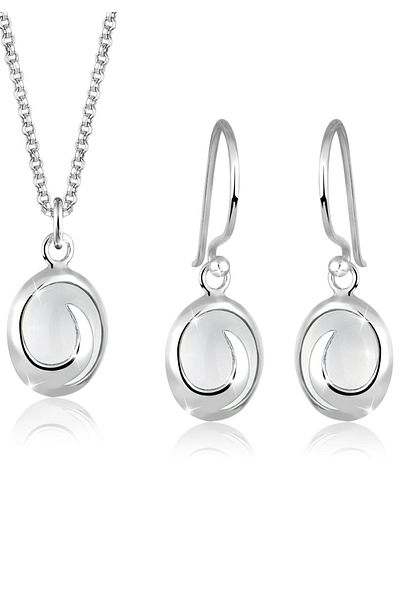 ELLI Schmuckset Edelsteine 925 Ayar Gümüş