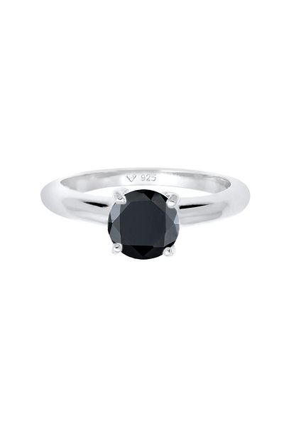 ELLI Ring aus 925er Sterlingsilber – Solitaire Klassisch Zirkonia