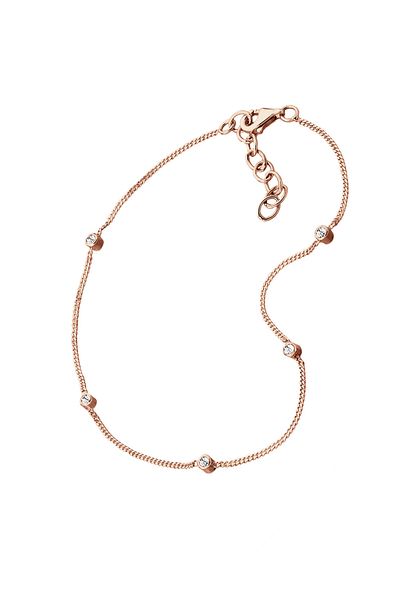 ELLI Fußschmuck Sommer Kristal 925 Ayar Gümüş