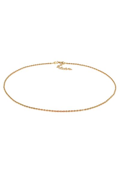 ELLI Damenhalskette – Halsband, gedrehter Kordel, Basic-Trend aus 925er Sterlingsilber