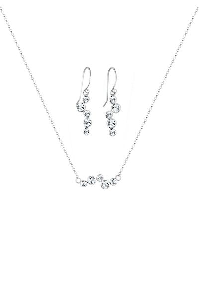ELLI Schmuckset Kristalle 925 Sterling Silber