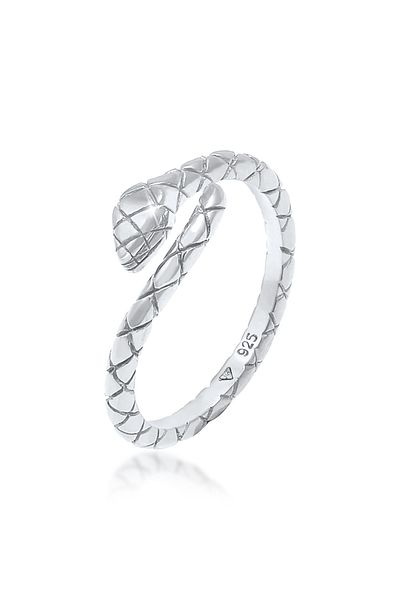 ELLI Ring Schlange Snake Verstellbar 925 Silber