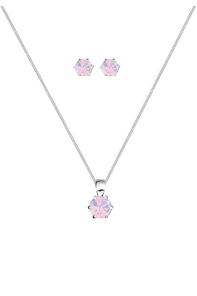 ELLI Schmuckset Basic Kristal Silber