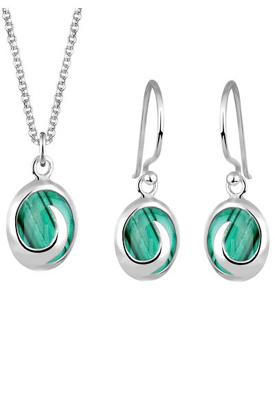 ELLI Schmuckset Edelsteine 925 Ayar Gümüş