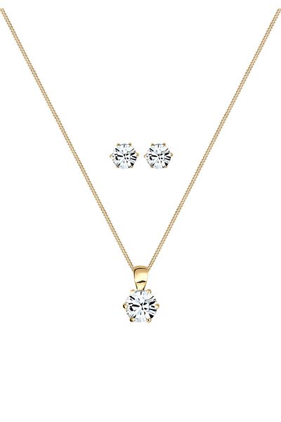 ELLI Schmuckset Basic Kristalle Silber