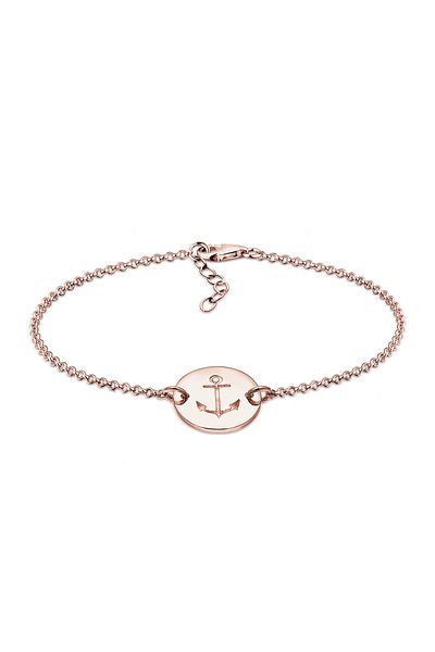 ELLI Armband Anker Münze 925 Sterling Silber