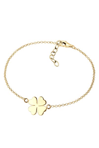 ELLI Armband Damen Kleeblatt Symbol Glücksbringer aus 925 Sterling Silber