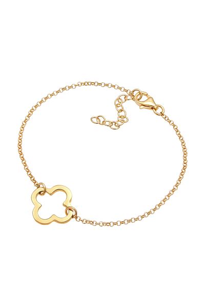 ELLI Armband Frau Kleeblatt Cut-out Talisman In 925 Sterling Silber