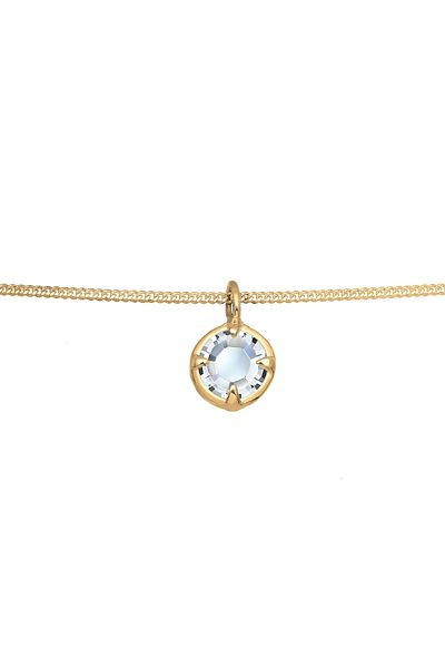 ELLI Halskette Choker Basic Stein Kristall 925 Silber
