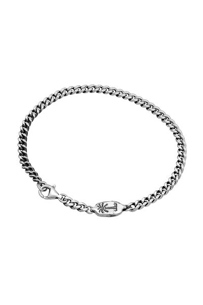 HAZE & GLORY Armband Panzerkette Palme Basic 925 Silber
