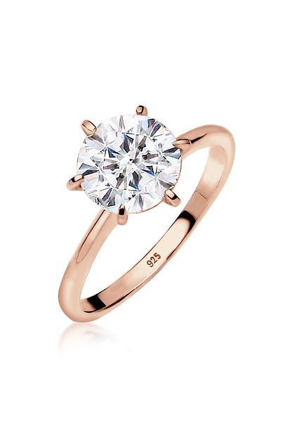 ELLI Verlobungsringe für Damen – Ring aus 925er Sterlingsilber