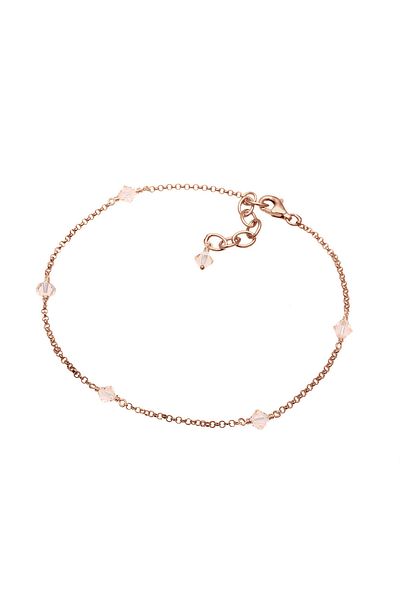 ELLI Fußschmuck Kristal 925 Ayar Gümüş