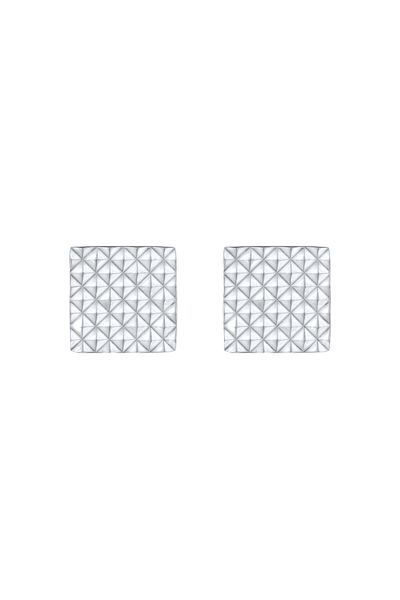 KUZZOI Manschettenknopf Klassisch Pyramiden Design 925 Silber