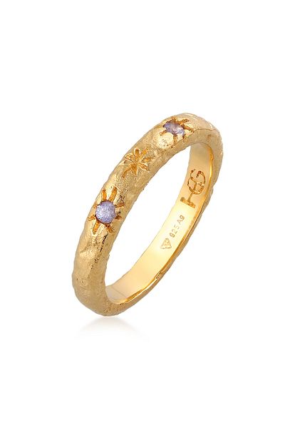 HAZE & GLORY Ring Bandring Stern Tansanit - Starlover 925 Silber
