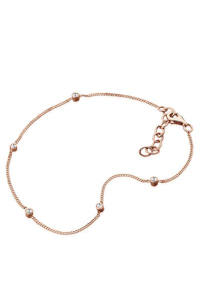 ELLI Fußschmuck Sommer Kristal 925 Ayar Gümüş