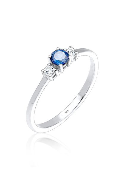 ELLI Ring Verlobungsring Zirkonia 925 Sterling Silber