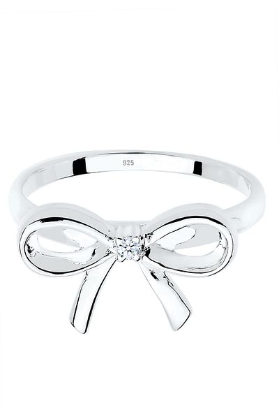 ELLI 0,015 ct. Diamant-Schleife-Ring – 925er Silber
