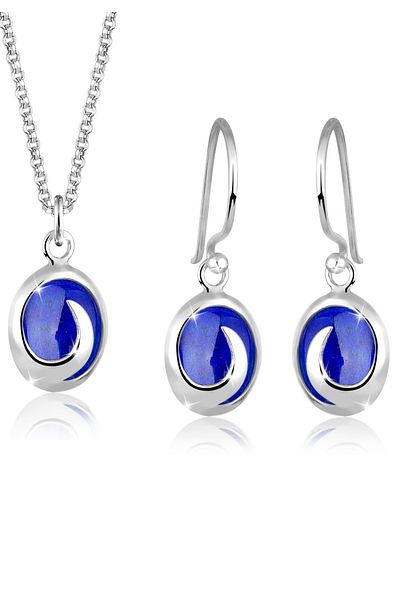 ELLI Schmuckset Edelsteine 925 Ayar Gümüş
