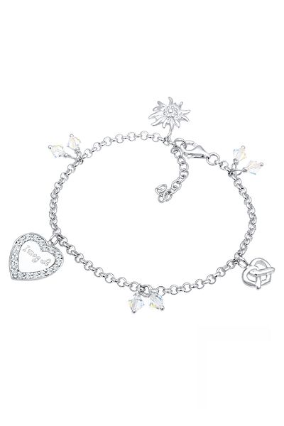 ELLI Kol Bandı Bettelarmband Tracht Kristalle Silber