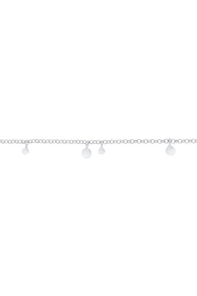 ELLI Halskette Choker Plättchen Coin Geo Rund 925 Silber