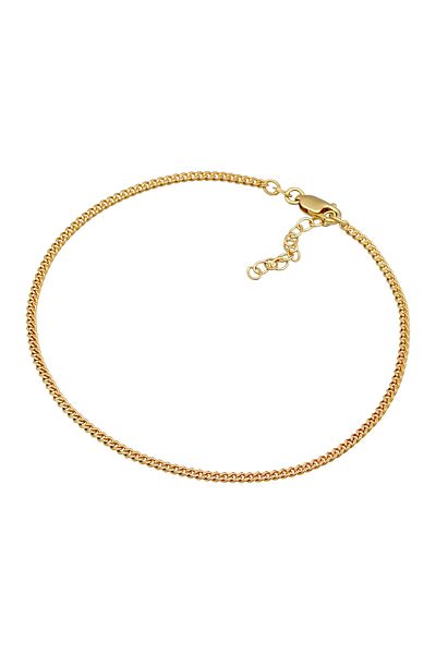 ELLI Fußschmuck Panzerkette Basic Zeitlos 925 Silber