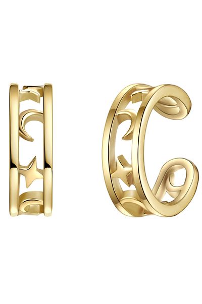 Glanzstücke München Silberohrklemmen Ohrklemmen Sterling Silber gelbgold