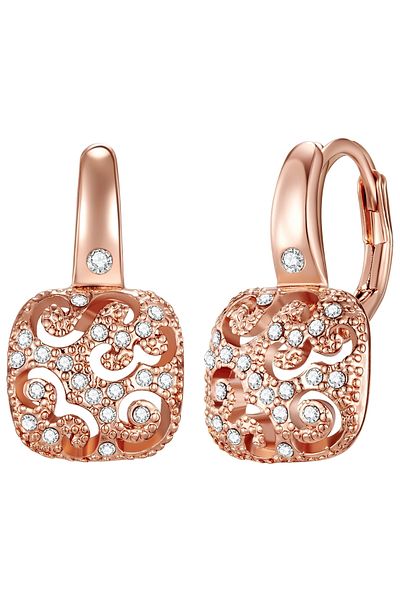 Lulu & Jane Ohrhänger mit Kristallen von Swarovski® Ohrhänger roségold verziert mit Kristallen von Swarovski® we